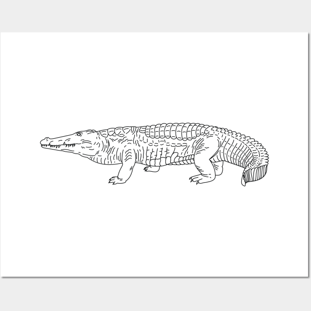 Crocodile - Alligator Wall Art by KC Happy Shop